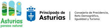 Logotipos de Asturias Paraiso natural y Consejería de Presidencia